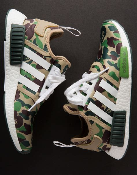 bape adidas nmd replica|Adidas NMD Bape olive camo.